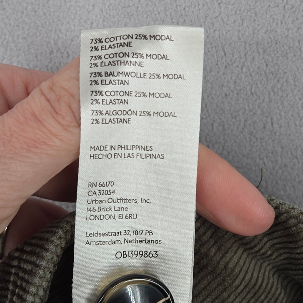 Maeve Anthropologie 26 The Colette Corduroy Wide Leg Pants Olive Women Boho*read - Picture 10 of 11